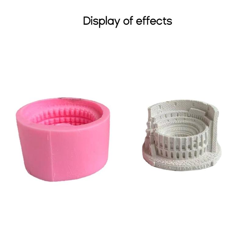 Flower Pot Silicone Mold Roman Arena Vase Epoxy Resin Mold Succulent Planter Pot Cement Pen Holder Making Mold Ornament