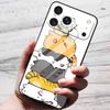 Милый Чехол Для iPhone 17 Pro Plus Capa 17 Pro Max Бампер Роскошный Закаленное Стекло Жесткая Задняя Крышка iPhone17 Air Funda Животные Узоры