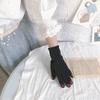 Women Warm Gloves Winter Touchscreen Gloves with Colored Nails Windproof Thermal Gloves for Running Errands Cycling Driving