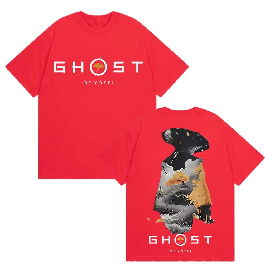 Ghost of Yotei Japan Graphic T Shirts Mens Harajuku Clothing Short Sleeve Tshirts Casual Springsummer Short Sleeve Top