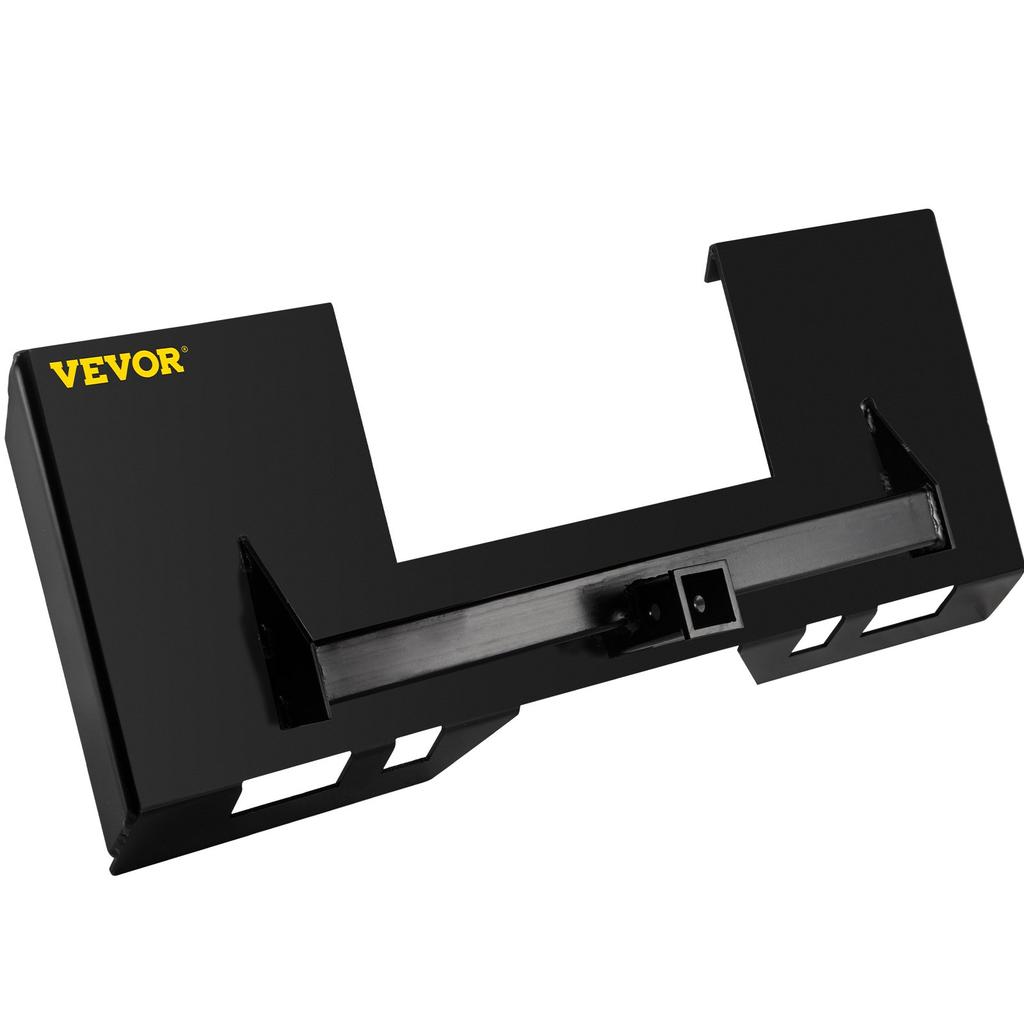 VEVOR Universal Skid Steer Mount Plate 1/4" Thick Skid Steer Plate Attachment 3000LBS Weight Capacity Quick Attach Mount Plate Steel Adapter