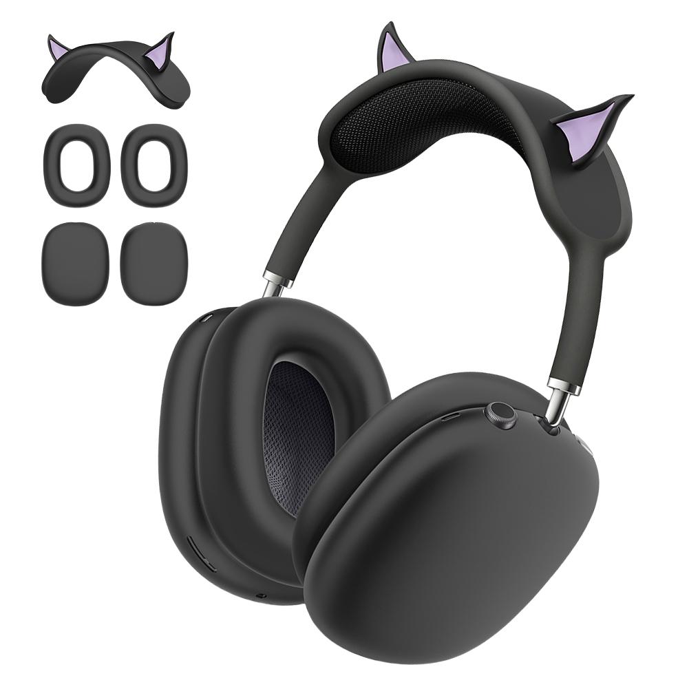 Силиконовый чехол 3 в 1 Чехол для амбушюр/Чехол для амбушюр/Чехол для оголовья Противоударный чехол для беспроводных наушников AirPods Max