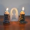 Buddha Silicone Candle Mold Church Buddha Incense Candle Plaster Decoration Mold Diy Church Candle Production Supplies