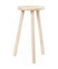 Stool - Noname - 26 X 50 Cm - Light Wood - 3 Round Legs - Contemporary Style