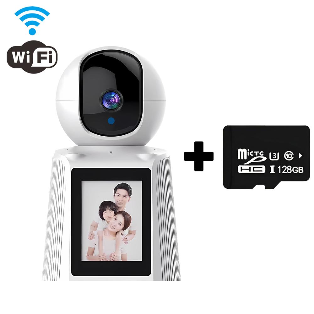 Видеозвонок Интеллектуальная Wi-Fi камера с 2,8-дюймовым IPS-экраном HD 1080P IP-камера для вызова одной кнопкой Двусторонняя видеосвязь Беспроводная камера ночного видения