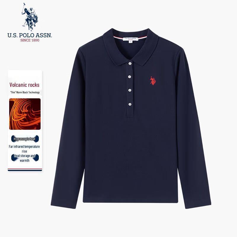 U.S. Polo Assn. Женская термо-футболка поло с начесом