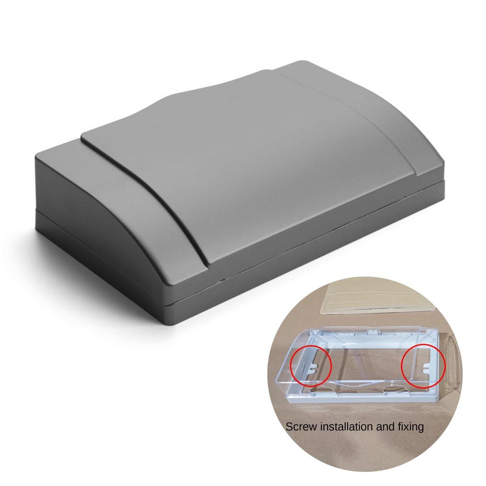 Прозрачная защитная коробка для выключателя Пластиковая брызгозащитная коробка для розетки Новый протектор для розетки Принадлежности для ванной комнаты