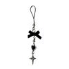 Sweet Heart Cross Bead Phone Charm Straps Car Keys Hanging Pendants Fashion Bag Decoration Lanyard Purse Accessories