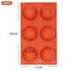 4 размера, форма полусферы, силиконовая форма для выпечки, силиконовая форма для шоколадных конфет, муссов, формы для торта, цвет Radom