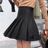 Японская шерстяная короткая юбка, плиссированная юбка, женская осенне-зимняя клетчатая юбка трапециевидной формы с высокой талией, юбка больших размеров