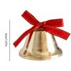 Рождественские украшения Колокольчики Маленькие металлические ornaments С бантами Рождественский венок Золотые колокольчики Для дома Офиса Школы Балкона Входа