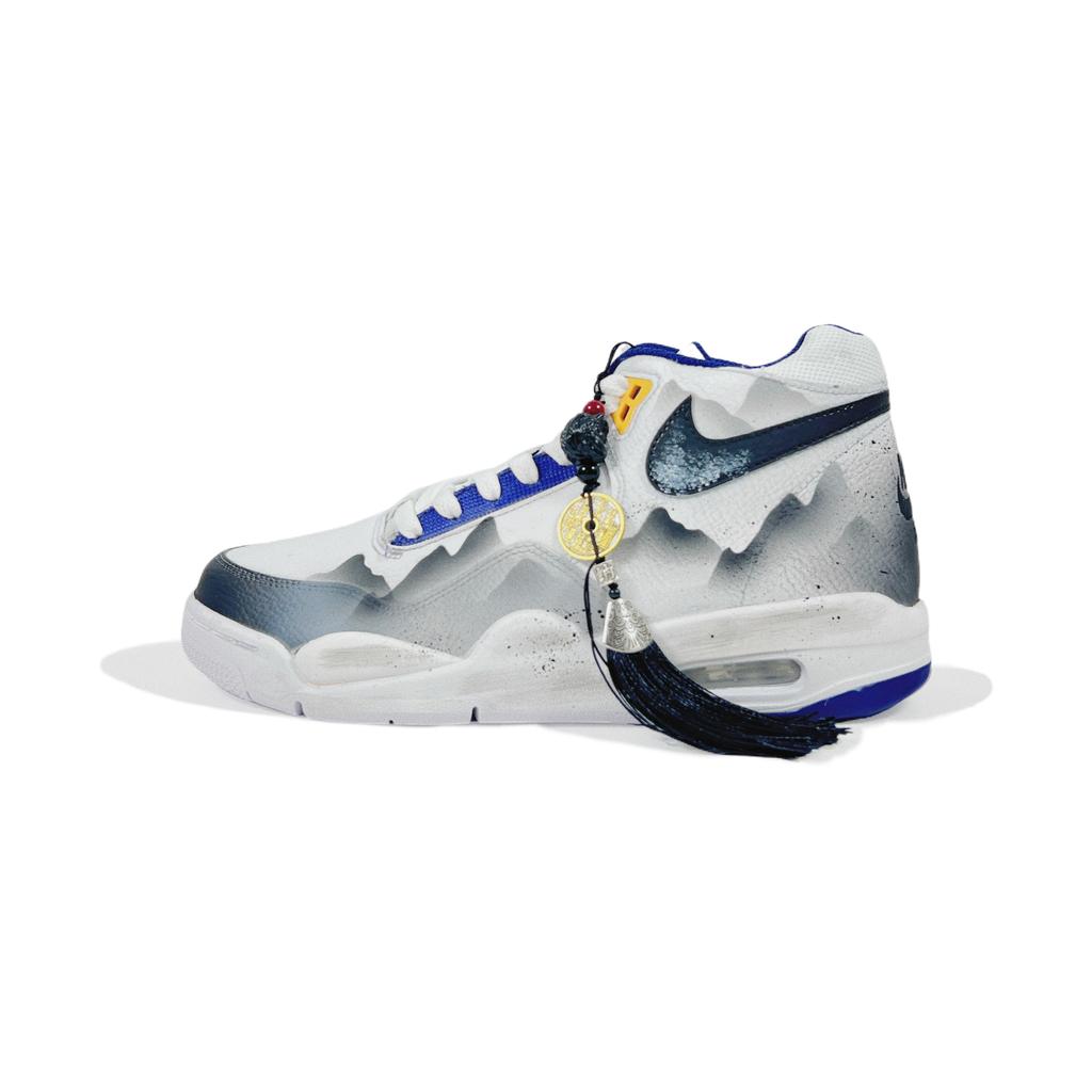 Nike Flight Legacy Landscape Chapter Амортизация, Износостойкие Средние Винтажные Баскетбольные Кроссовки Мужские Черно-Белые BQ4212-102(Команда818-)