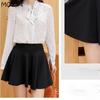 Плюс размер S-4XL, шорты, юбки, женская трапециевидная плиссированная юбка с высокой талией, женская корейская элегантная юбка