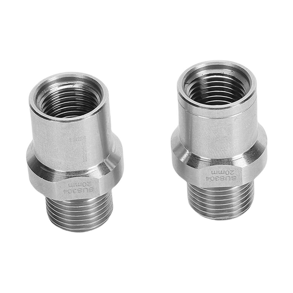 2PCS Bike Pedal Extender Adapter Aluminum Alloy 1 2 Inch to 9 16 Inch Converter for Bike Cranks