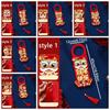 Chinese Style Horse Year Doorknob Pendant with Tassel Blessing Words 2026 New Year Lucky Pendant Cartoon Non-woven