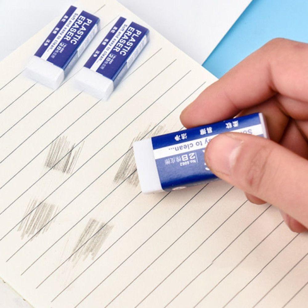 10 шт. студенческий резиновый ПВХ пластиковый ластик 2B школьные принадлежности