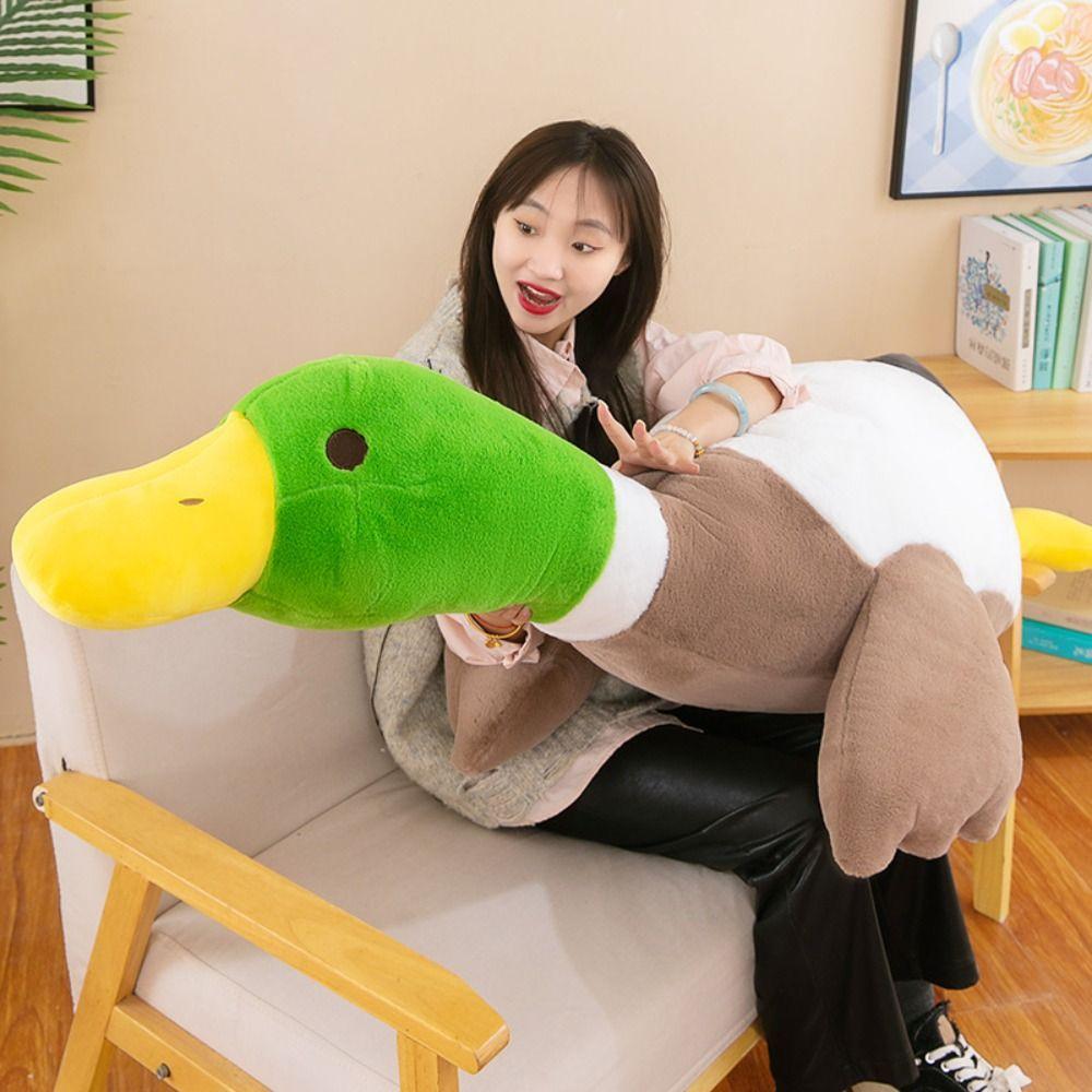 Мягкая плюшевая кукла кряква пушистая плюшевая обнимашка гусь забавная плюшевая игрушка гусь детский подарок