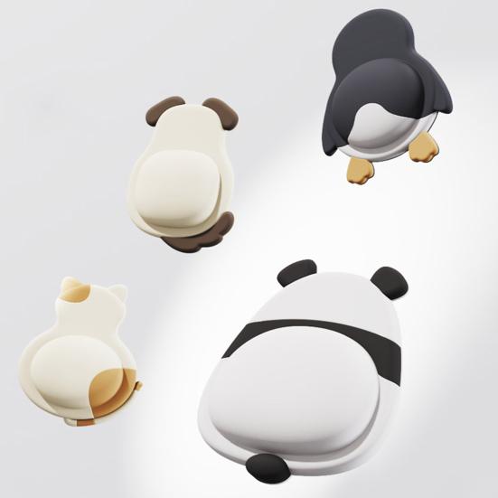 1/2/4Pcs Animal Wall Bumper Self-Adhesive Door Stopper Wall Protector Door Handle Wall Guard Shield Anti-collision Silencer Pad Buffer Sticker