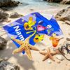 Custom Name Personalized Huggy Wuggy Print Beach Towel, for Trip Camping Beach Party Home Decor, Birthday Gift for Family & Friends
