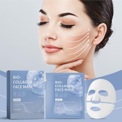 Маска для лифтинга морщин Deep Collagen, маска с коллагеном, маска для лица Bio Collagen, коллагеновые пленки, глубоко увлажняющая укрепляющая ночная гидрогелевая маска (4 шт/коробка)