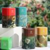 Metal Tea Tinplate Box Loose Tea Storage Container Elegant Tea Jar Coffee Storage Container Floral Tea Canister Gift Box