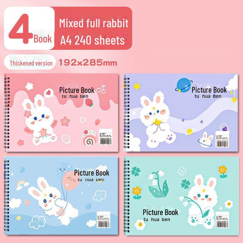 Специальная детская книга для рисования: Плотная белая бумага для маркеров