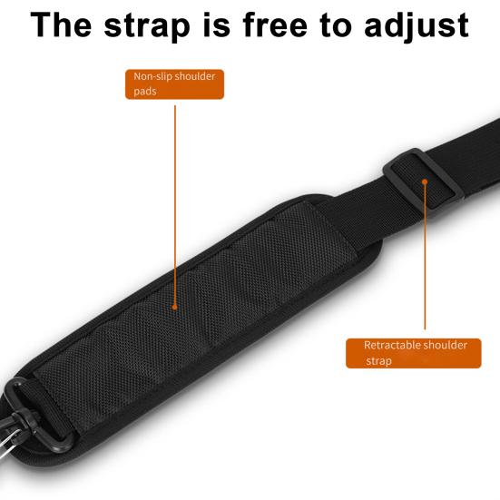 Fishing Rod Protector Shoulder Strap Adjustable Foldable Portable Anti-Collision Fishing Pole Tip Protective Sleeve Cover Case Fishing Accessories