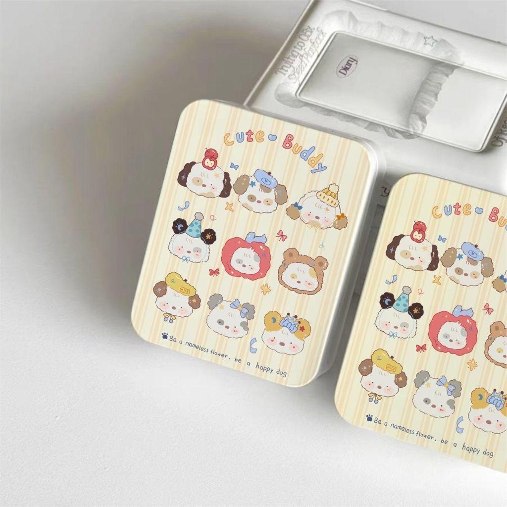 High-Value Cute Puppy Storage Box with Stickers and Cards for Students