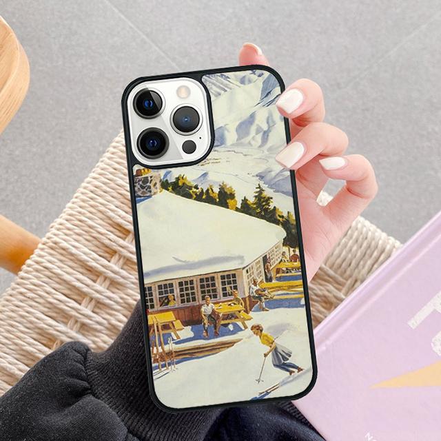 Чехол для телефона iPhone 17 Air 14 15 16 13 12 Max с изображением катания на лыжах, снега, сноуборда, лыж. Чехол для Apple iPhone 17 Air 11 Pro Max Plus SE2020