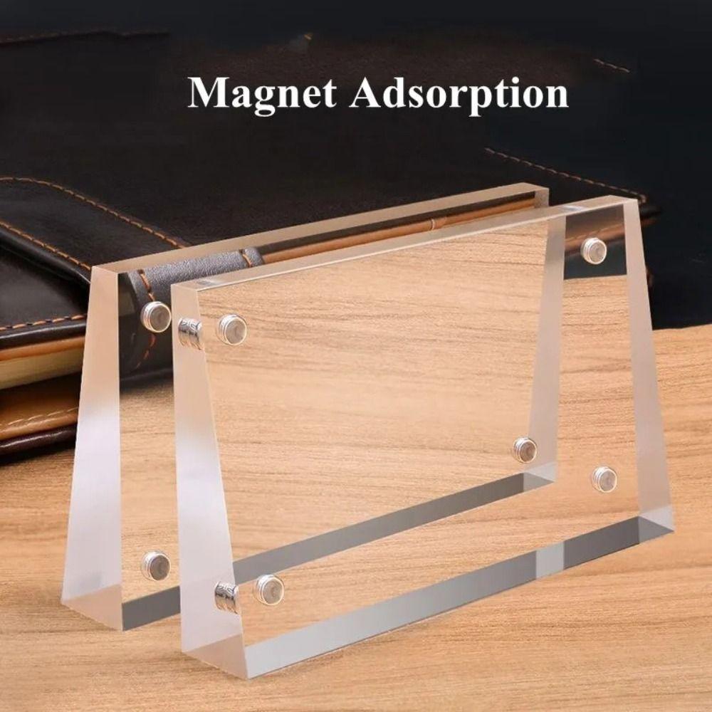 Acrylic Display Stand Clear Sign Holder Stylish Card Tags  Home Decor