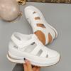 Women's Fashion Sandals, Solid Color, Round Head, Platform Shoes, Casual Sports Shoes, EVA Insoles