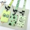 Cartoon Fruit Card Holder Business Badge Card Case ABS Employee Case Cover Student Lanyard ID Name Card Holder
