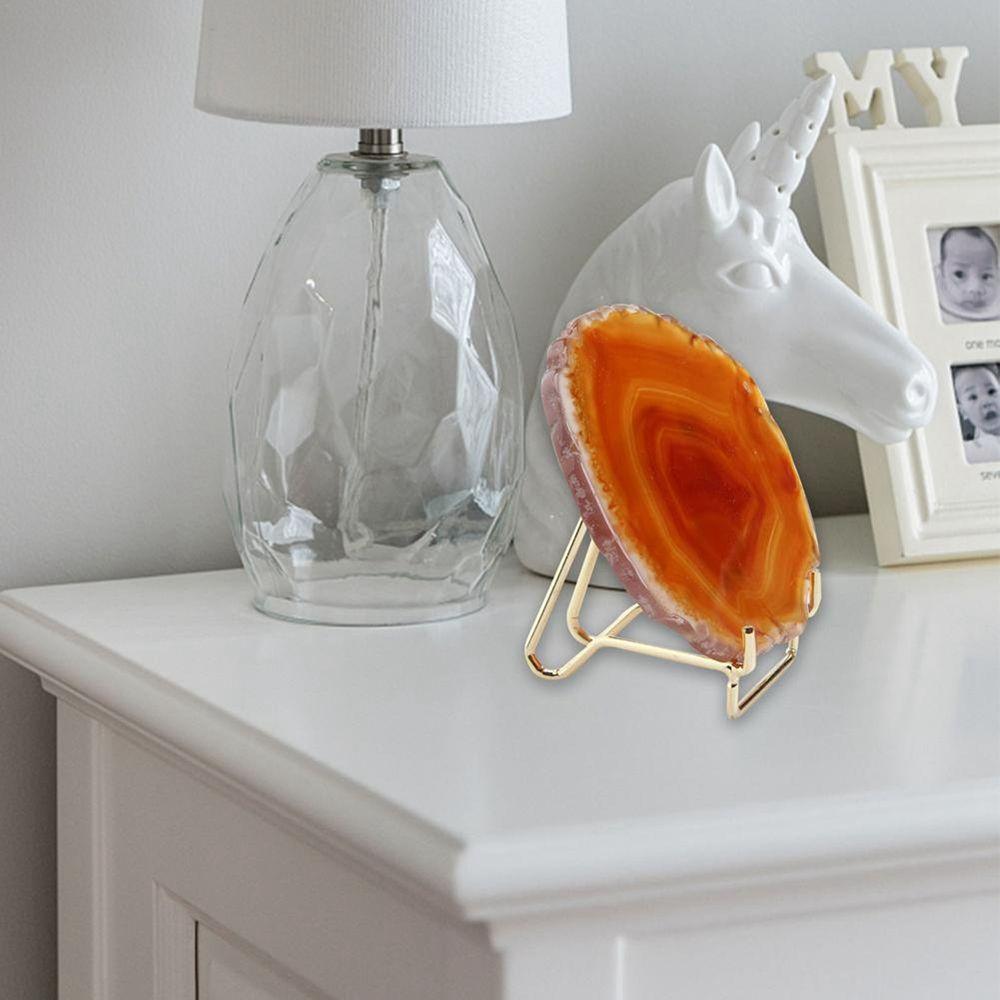 Реквизит Офисное украшение Минеральные кристаллы Агат Подставка Держатель Подставка для сферы