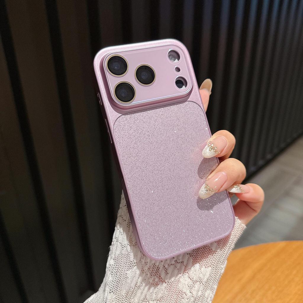 Чехол Lux Glitter с полным покрытием для iPhone 17 Pro Max с защитой камеры и противоударными свойствами