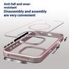For iPhone 16 Pro Max Case Compatible with MagSafe Bow Rhinestone TPU+Acrylic Phone Back Cover