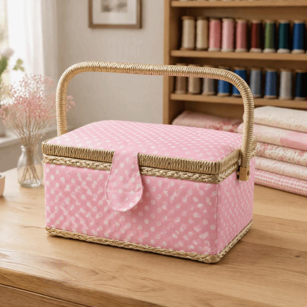 Inner Bag Large Capacity Sewing Box Detachable Tray DIY Sewing Kit For Craft Lovers