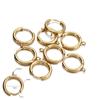 10pcs Stainless Steel Huggie Earring Hooks With Loop Round Ear Post With Open Jump Ring For DIY Jewelry Making Supplies
