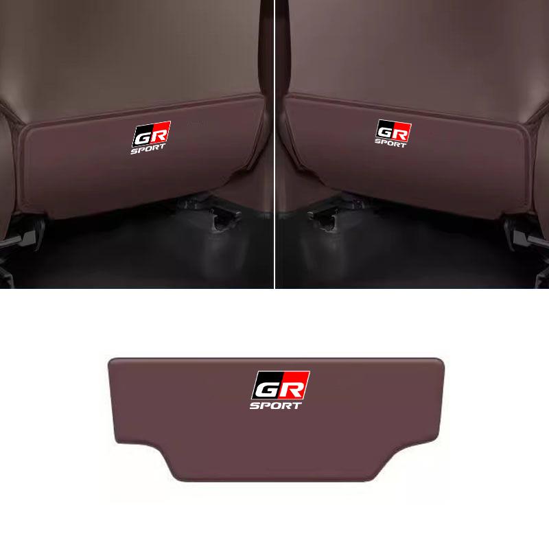 1pcs Car Seat Back Anti Kick Pad Mats Cover For Toyota GR GAZOO RACING Sport Corolla Yaris RAV CHR Camry Auris Auto Accessories