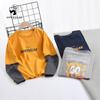 Spring Korean-Style Long-Sleeve T-Shirts for Boys - Children's Splicing Bottom Shirts