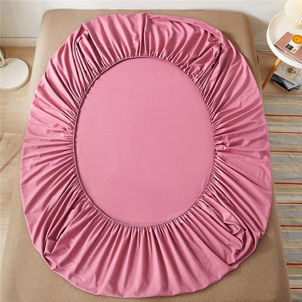 3 шт., высококачественная простыня на подкладке, мягкая, приятная для кожи простыня с эластичной лентой, однотонный прочный наматрасник для дома с 2 наволочками