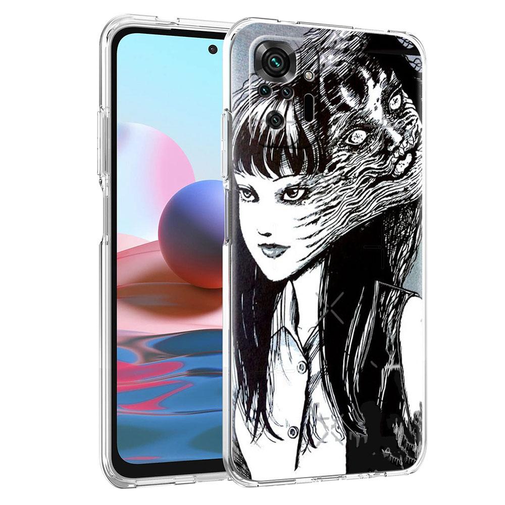 Силиконовый чехол для Xiaomi Redmi Note 10 9 Pro 9S 8 9C 7 8T 10S 9A 7A 8A K40 K20, противоударный мягкий чехол для телефона, футболки Junji Ito Tomie