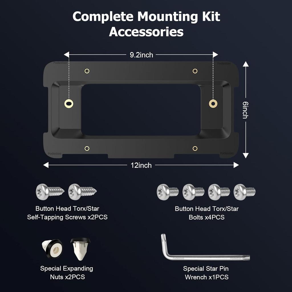 Rear License Plate Frame Bracket Holder Mount For 2005- BMW 1/2/ 3/5 / 6/ X Series, 328I 323I 528I M3, 2002- Mini Cooper 51187160607 511882380615