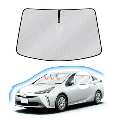 Солнцезащитный козырек на лобовое стекло Toyota Prius 50 серии 50 Автомобильный солнцезащитный козырек с защитой от УФ-лучей и присосками Обеспечивает защиту от жары и идеально подходит для автомобиля Складной с