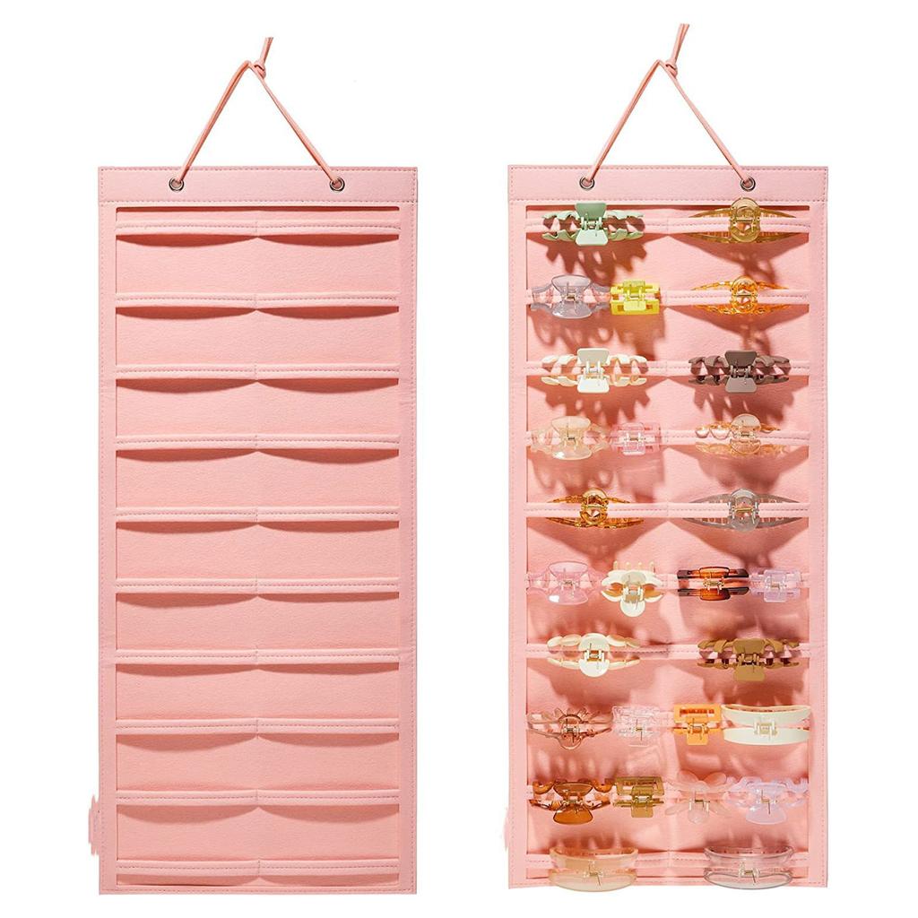 Сумка для хранения фетровых аксессуаров для волос, органайзер, веревка для волос с бантом, многофункциональная для дома, спальни, принадлежности для украшения стен