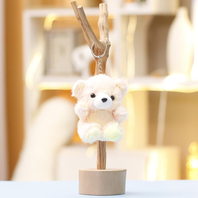 Plush Bear Keychain With Soft Short Plush For Bag Decor And Collecting