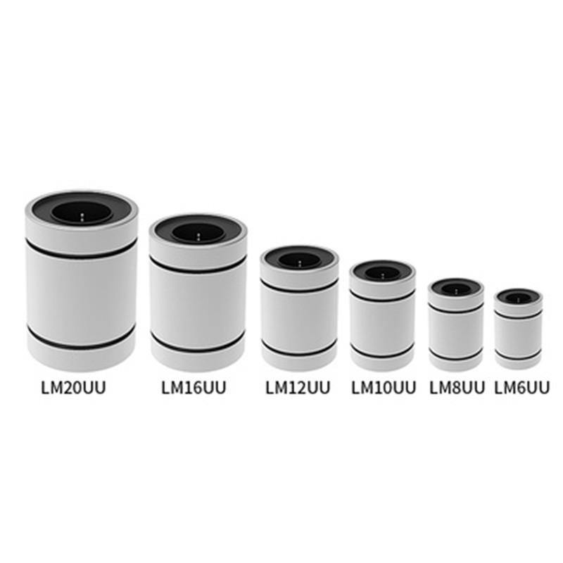 10pcs LM8 LM8UU LM3UU LM10UU LM16UU LM6UU LM12UU LM14UU Linear Bushing 8mm CNC Linear Bearings for Rods Rail Linear Shaft Parts