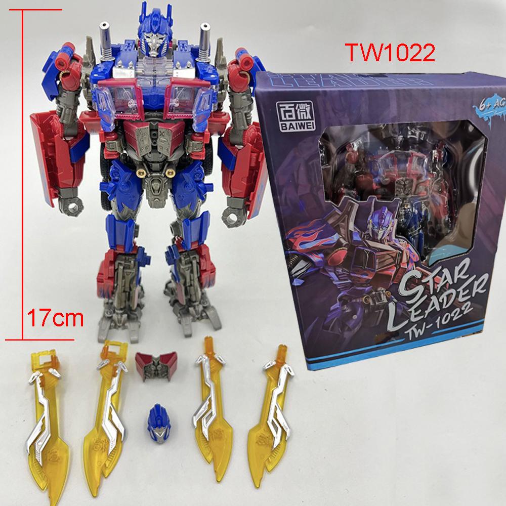 Baiwei Shockwave TW1028 Игрушки-трансформеры Sentinel Prime TW1024 Модель Ironhide TW1026 Робот Bumblebe TW1025 Фигурка TW1030