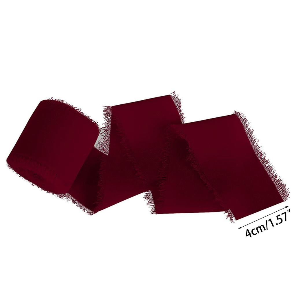 Шифоновая шелковая лента 1,57 дюйма x 5,46 ярда для подарочной упаковки, декора, свадебных букетов, детского праздника, свадебных приглашений, изготовления бантов