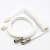 Механическая клавиатура Авиационный штекер Спиральный USB Type-C кабель Металлический пилотный разъем Игровой GX16 USB кабель для клавиатуры Аксессуары для клавиатуры