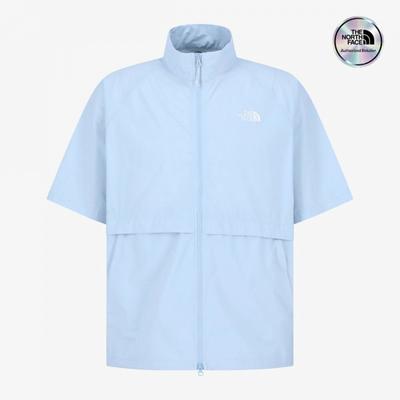 The North Face Короткий рукав Молния Ледяной Пульс Светло-голубой Nt7ks01l